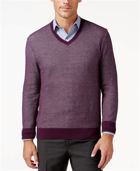 michael kors v neck mens sweater greyr|MICHAEL Michael Kors V.